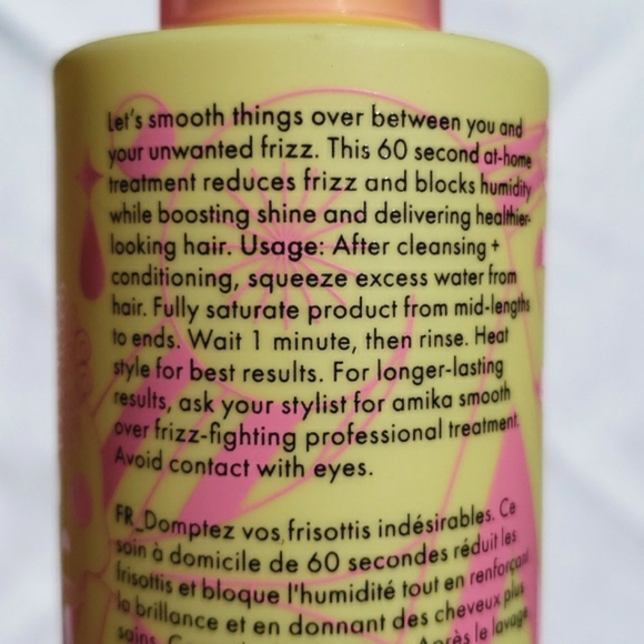 Price drop! amika Smooth Over Frizz-Fighting Hair Treatment Mask  6.7 oz. New. - Picture 3 of 7